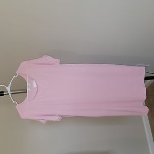 Zenana Light Pink Round Neck Dress